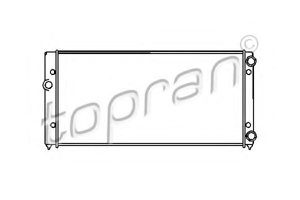 TOPRAN 103 004 Радиатор, охлаждение двигателя 