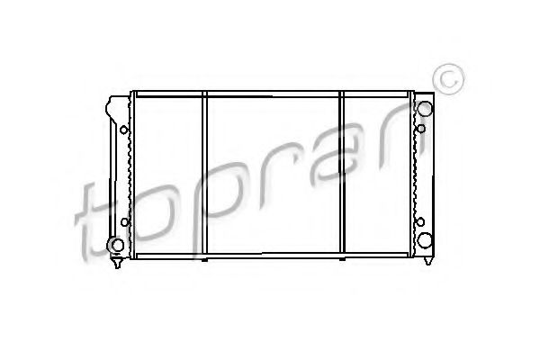 TOPRAN 103 445 Радиатор, охлаждение двигателя 