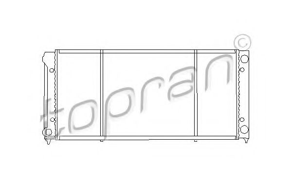 TOPRAN 103 446 Радиатор, охлаждение двигателя 