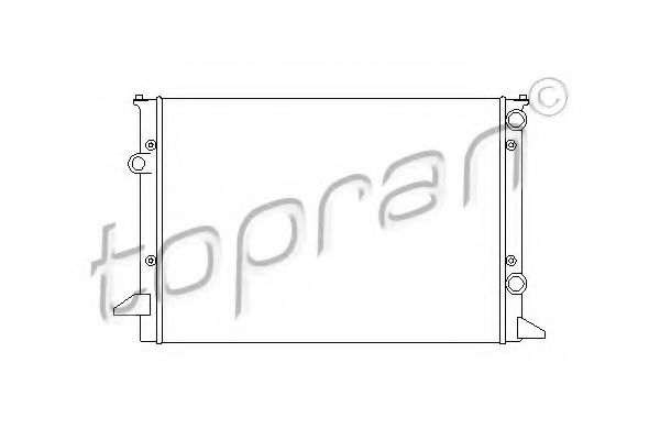 TOPRAN 110 176 Радиатор, охлаждение двигателя 