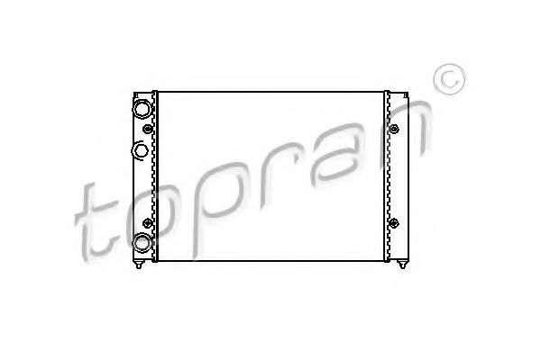 TOPRAN 103 985 Радиатор, охлаждение двигателя 