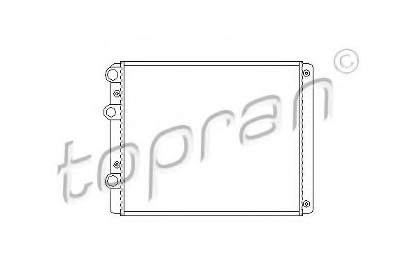 TOPRAN 109 777 Радиатор, охлаждение двигателя 