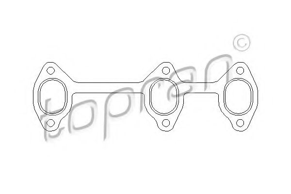 TOPRAN 110 027 Прокладка, выпускной коллектор для AUDI A4 (Ауди А4) TOPRAN 110 027 Прокладка, выпускной коллектор для AUDI A4 (Ауди А4)