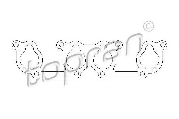 TOPRAN 100 724 Прокладка, впускной коллектор для VOLKSWAGEN NEW BEETLE (Фольксваген Нэв битл) TOPRAN 100 724 Прокладка, впускной коллектор для VOLKSWAGEN NEW BEETLE (Фольксваген Нэв битл)