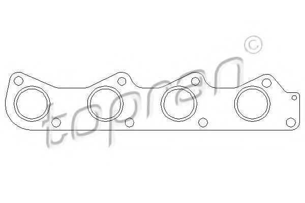 TOPRAN 111 929 Прокладка, выпускной коллектор для VOLKSWAGEN DERBY (Фольксваген Дэрбъ) TOPRAN 111 929 Прокладка, выпускной коллектор для VOLKSWAGEN DERBY (Фольксваген Дэрбъ)