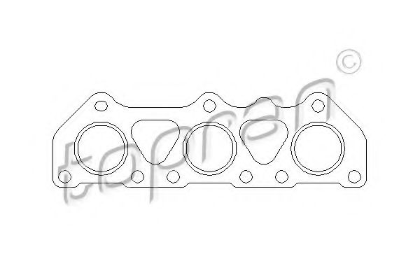 TOPRAN 110 505 Прокладка, выпускной коллектор для AUDI A4 (Ауди А4) TOPRAN 110 505 Прокладка, выпускной коллектор для AUDI A4 (Ауди А4)