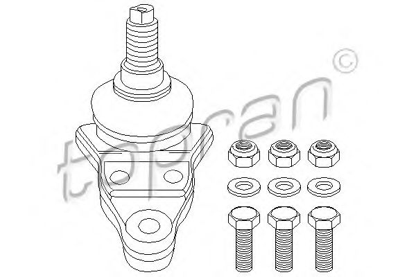TOPRAN 103 346 Несущий направляющий шарнир для VOLKSWAGEN LT 40-55 I (Фольксваген Лт 40-55 и) TOPRAN 103 346 Несущий направляющий шарнир для VOLKSWAGEN LT 40-55 I (Фольксваген Лт 40-55 и)