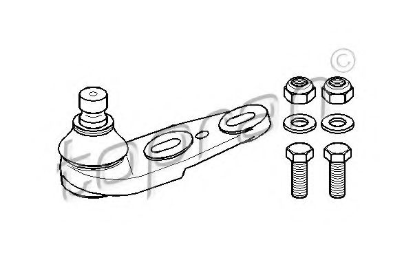 TOPRAN 104 206 Несущий направляющий шарнир для AUDI 80 (Ауди 80) TOPRAN 104 206 Несущий направляющий шарнир для AUDI 80 (Ауди 80)