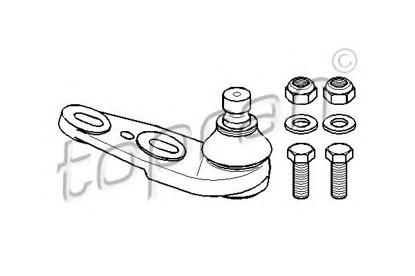 TOPRAN 104 207 Несущий направляющий шарнир для AUDI 80 (Ауди 80) TOPRAN 104 207 Несущий направляющий шарнир для AUDI 80 (Ауди 80)