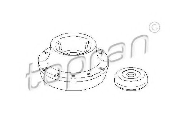 TOPRAN 108 557 Опора стойки амортизатора для VOLKSWAGEN (Фольксваген) TOPRAN 108 557 Опора стойки амортизатора для VOLKSWAGEN (Фольксваген)