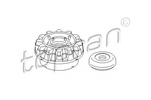 TOPRAN 108 563 Опора стойки амортизатора для VOLKSWAGEN POLO (Фольксваген Поло) TOPRAN 108 563 Опора стойки амортизатора для VOLKSWAGEN POLO (Фольксваген Поло)