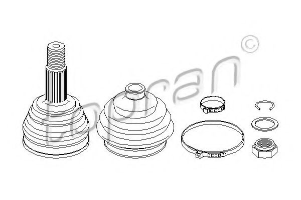 TOPRAN 102 809 Шарнирный комплект, приводной вал для SEAT (Сеат) TOPRAN 102 809 Шарнирный комплект, приводной вал для SEAT (Сеат)