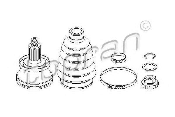 TOPRAN 109 403 Шарнирный комплект, приводной вал для SKODA RAPID (Шкода Рапид) TOPRAN 109 403 Шарнирный комплект, приводной вал для SKODA RAPID (Шкода Рапид)