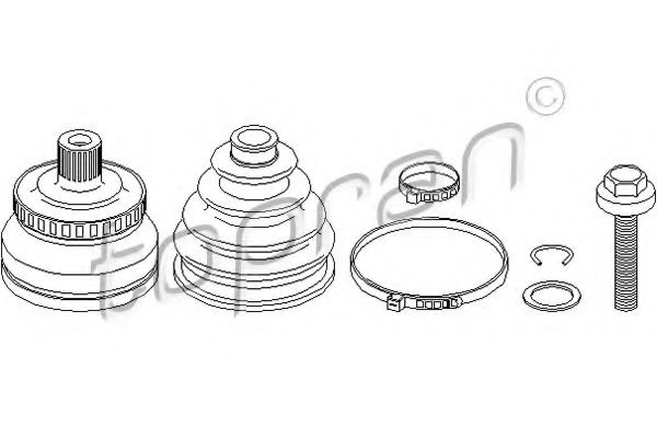 TOPRAN 104 335 Шарнирный комплект, приводной вал для AUDI 90 (Ауди 90) TOPRAN 104 335 Шарнирный комплект, приводной вал для AUDI 90 (Ауди 90)