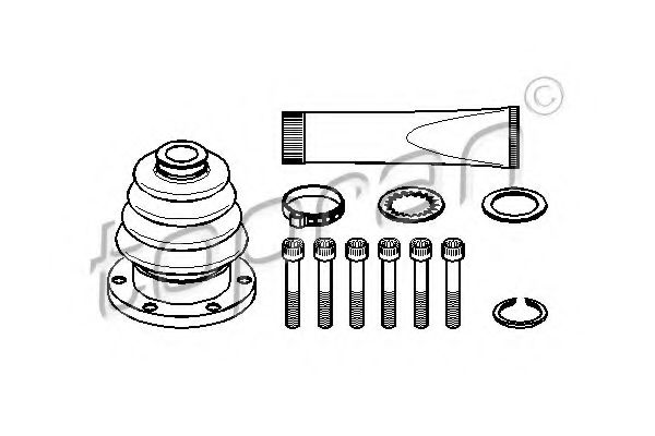 TOPRAN 102 624 Комплект пылника, приводной вал для VOLKSWAGEN JETTA II (Фольксваген Жэтта 2) TOPRAN 102 624 Комплект пылника, приводной вал для VOLKSWAGEN JETTA II (Фольксваген Жэтта 2)