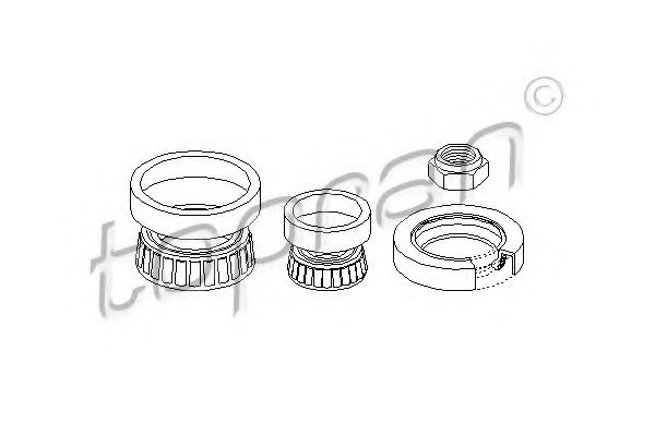 TOPRAN 103 274 Комплект подшипника ступицы колеса для VOLKSWAGEN VANAGON III (Фольксваген Vанагон 3) TOPRAN 103 274 Комплект подшипника ступицы колеса для VOLKSWAGEN VANAGON III (Фольксваген Vанагон 3)