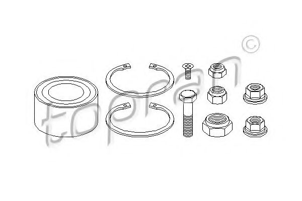 TOPRAN 103 510 Комплект подшипника ступицы колеса для SEAT IBIZA III (Сеат Ибица 3) TOPRAN 103 510 Комплект подшипника ступицы колеса для SEAT IBIZA III (Сеат Ибица 3)