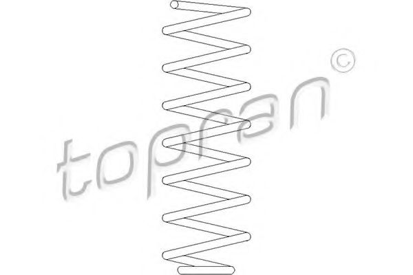 TOPRAN 102 825 Пружина ходовой части для VOLKSWAGEN JETTA II (Фольксваген Жэтта 2) TOPRAN 102 825 Пружина ходовой части для VOLKSWAGEN JETTA II (Фольксваген Жэтта 2)