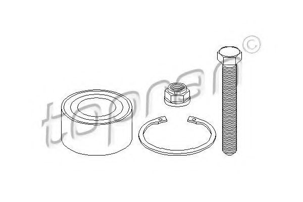 TOPRAN 109 988 Комплект подшипника ступицы колеса для FORD GALAXY (Форд Галакси) TOPRAN 109 988 Комплект подшипника ступицы колеса для FORD GALAXY (Форд Галакси)