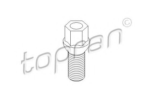 TOPRAN 111 477 Болт для крепления колеса для SKODA SUPERB (Шкода Суперб) TOPRAN 111 477 Болт для крепления колеса для SKODA SUPERB (Шкода Суперб)