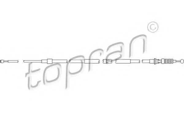TOPRAN 111 211 Трос, стояночная тормозная система для SKODA (Шкода) TOPRAN 111 211 Трос, стояночная тормозная система для SKODA (Шкода)