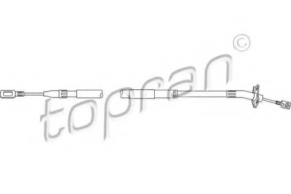 TOPRAN 109 809 Трос, стояночная тормозная система для VOLKSWAGEN LT II (Фольксваген Лт 2) TOPRAN 109 809 Трос, стояночная тормозная система для VOLKSWAGEN LT II (Фольксваген Лт 2)
