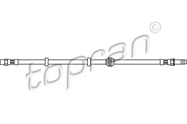 TOPRAN 103 067 Тормозной шланг для SEAT IBIZA II (Сеат Ибица 2) TOPRAN 103 067 Тормозной шланг для SEAT IBIZA II (Сеат Ибица 2)