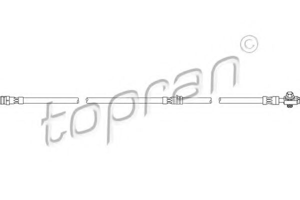 TOPRAN 110 394 Тормозной шланг для SEAT LEON (Сеат Леон) TOPRAN 110 394 Тормозной шланг для SEAT LEON (Сеат Леон)