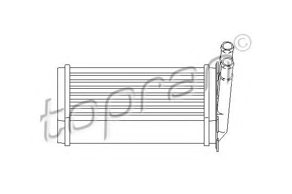 TOPRAN 107 407 Теплообменник, отопление салона для AUDI 90 (Ауди 90) TOPRAN 107 407 Теплообменник, отопление салона для AUDI 90 (Ауди 90)