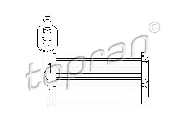 TOPRAN 108 613 Теплообменник, отопление салона для VOLKSWAGEN JETTA II (Фольксваген Жэтта 2) TOPRAN 108 613 Теплообменник, отопление салона для VOLKSWAGEN JETTA II (Фольксваген Жэтта 2)