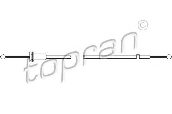 TOPRAN 102 988 Тросик замка капота для VOLKSWAGEN JETTA II (Фольксваген Жэтта 2) TOPRAN 102 988 Тросик замка капота для VOLKSWAGEN JETTA II (Фольксваген Жэтта 2)