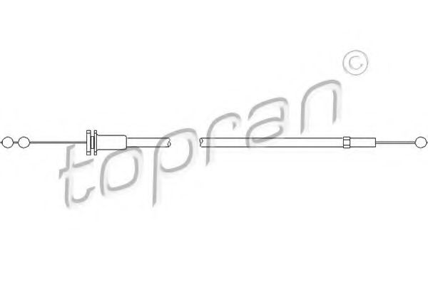 TOPRAN 109 860 Тросик замка капота для VOLKSWAGEN T4 MULTIVAN (Фольксваген Т4 мултиvан) TOPRAN 109 860 Тросик замка капота для VOLKSWAGEN T4 MULTIVAN (Фольксваген Т4 мултиvан)