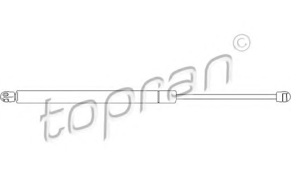 TOPRAN 112 070 Газовая пружина, крышка багажник 