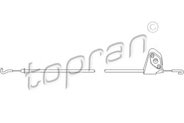 TOPRAN 109 075 Трос, замок двери для AUDI 90 (Ауди 90) TOPRAN 109 075 Трос, замок двери для AUDI 90 (Ауди 90)