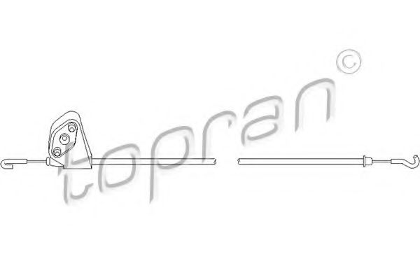 TOPRAN 109 076 Трос, замок двери для AUDI 90 (Ауди 90) TOPRAN 109 076 Трос, замок двери для AUDI 90 (Ауди 90)
