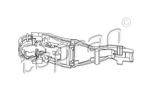 TOPRAN 111 186 Ручка двери для AUDI TT (Ауди Тт) TOPRAN 111 186 Ручка двери для AUDI TT (Ауди Тт)