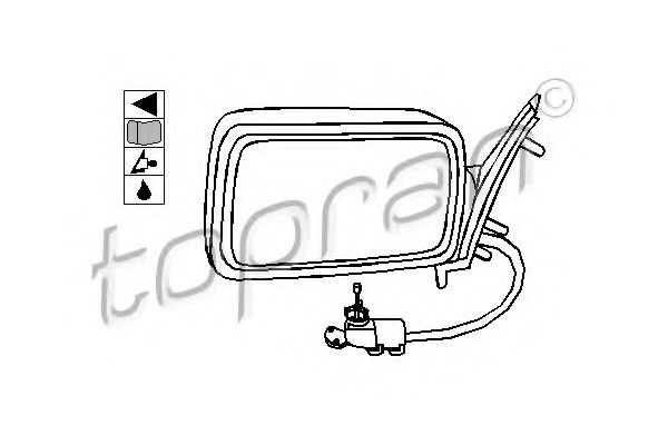 TOPRAN 103 153 Наружное зеркало 