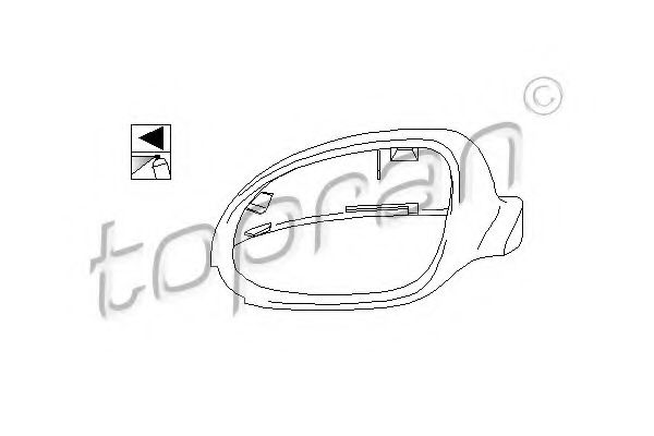 TOPRAN 112 186 Покрытие, внешнее зеркало для VOLKSWAGEN JETTA I (Фольксваген Жэтта и) TOPRAN 112 186 Покрытие, внешнее зеркало для VOLKSWAGEN JETTA I (Фольксваген Жэтта и)