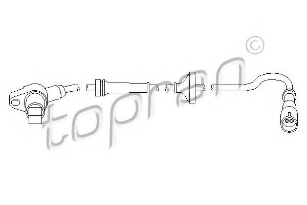 TOPRAN 110 734 Датчик, частота вращения колеса для VOLKSWAGEN JETTA III (Фольксваген Джетта 3) TOPRAN 110 734 Датчик, частота вращения колеса для VOLKSWAGEN JETTA III (Фольксваген Джетта 3)