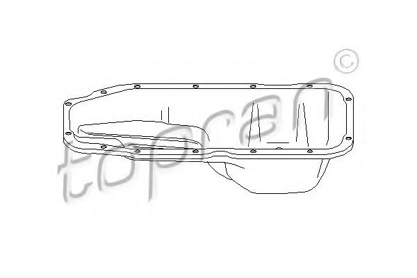 TOPRAN 205 595 Масляный поддон 