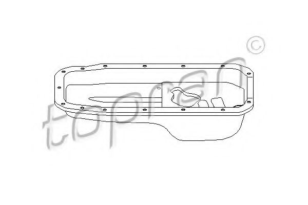 TOPRAN 205 598 Масляный поддон для OPEL CORSA A (Опель Cорса а) TOPRAN 205 598 Масляный поддон для OPEL CORSA A (Опель Cорса а)