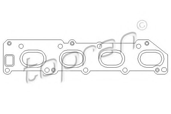TOPRAN 207 311 Прокладка, впускной коллектор для OPEL MERIVA B (Опель Мерива б) TOPRAN 207 311 Прокладка, впускной коллектор для OPEL MERIVA B (Опель Мерива б)