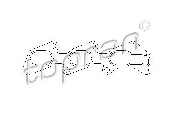 TOPRAN 206 601 Прокладка, выпускной коллектор для OPEL AGILA (Опель Агила) TOPRAN 206 601 Прокладка, выпускной коллектор для OPEL AGILA (Опель Агила)