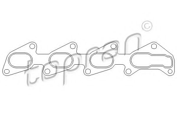 TOPRAN 206 179 Прокладка, выпускной коллектор для OPEL AGILA (Опель Агила) TOPRAN 206 179 Прокладка, выпускной коллектор для OPEL AGILA (Опель Агила)
