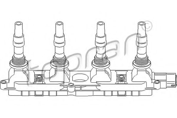 TOPRAN 206 643 Катушка зажигания для OPEL (Опель) TOPRAN 206 643 Катушка зажигания для OPEL (Опель)
