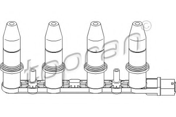 TOPRAN 207 466 Катушка зажигания для OPEL ZAFIRA B (Опель Зафира б) TOPRAN 207 466 Катушка зажигания для OPEL ZAFIRA B (Опель Зафира б)