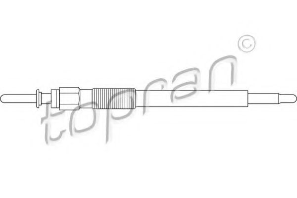 TOPRAN 206 655 Свеча накаливания для OPEL CORSA C (Опель Корса с) TOPRAN 206 655 Свеча накаливания для OPEL CORSA C (Опель Корса с)