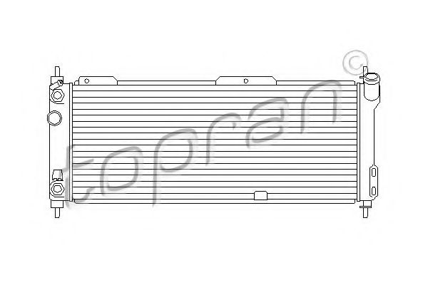 TOPRAN 206 676 Радиатор, охлаждение двигателя для OPEL CORSA B STATION WAGON (Опель Корса б статион вагон) TOPRAN 206 676 Радиатор, охлаждение двигателя для OPEL CORSA B STATION WAGON (Опель Корса б статион вагон)