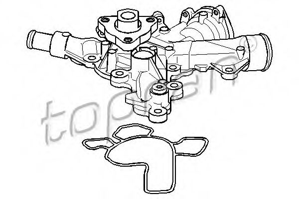 TOPRAN 205 705 Водяной насос для OPEL ASTRA G (Опель Астра г) TOPRAN 205 705 Водяной насос для OPEL ASTRA G (Опель Астра г)