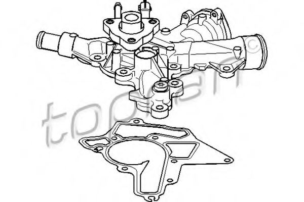 TOPRAN 206 968 Водяной насос для OPEL ASTRA H (Опель Астра н) TOPRAN 206 968 Водяной насос для OPEL ASTRA H (Опель Астра н)